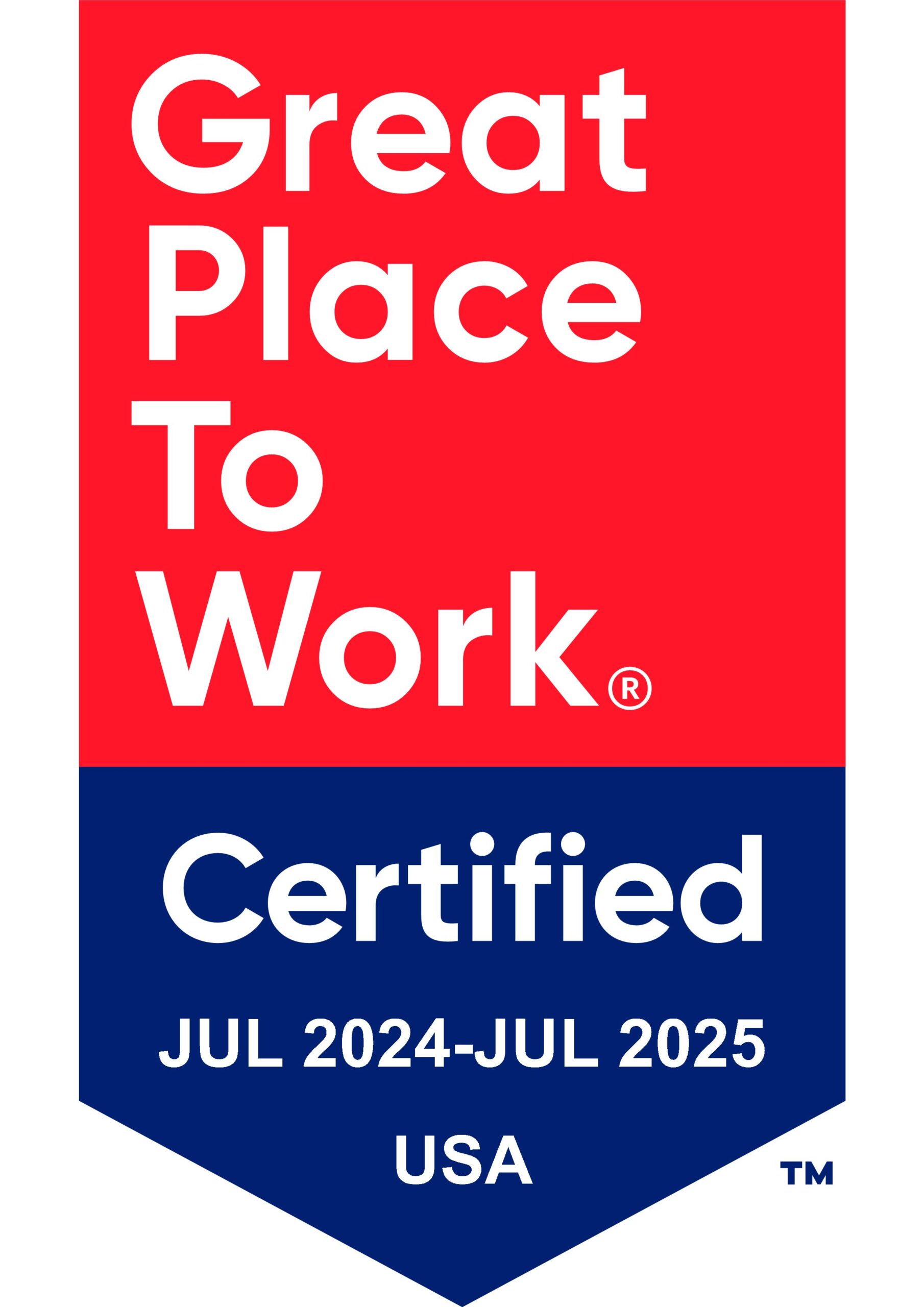 Great Place to Work Certified Jul 2024 - Jul 2025